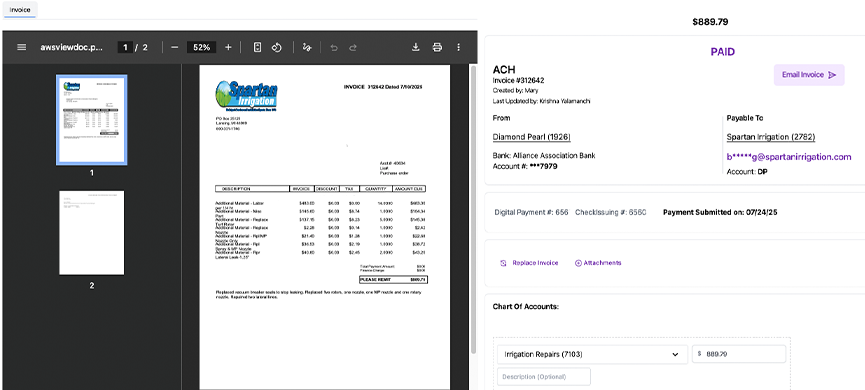 Vendor Payment Screenshot 2
